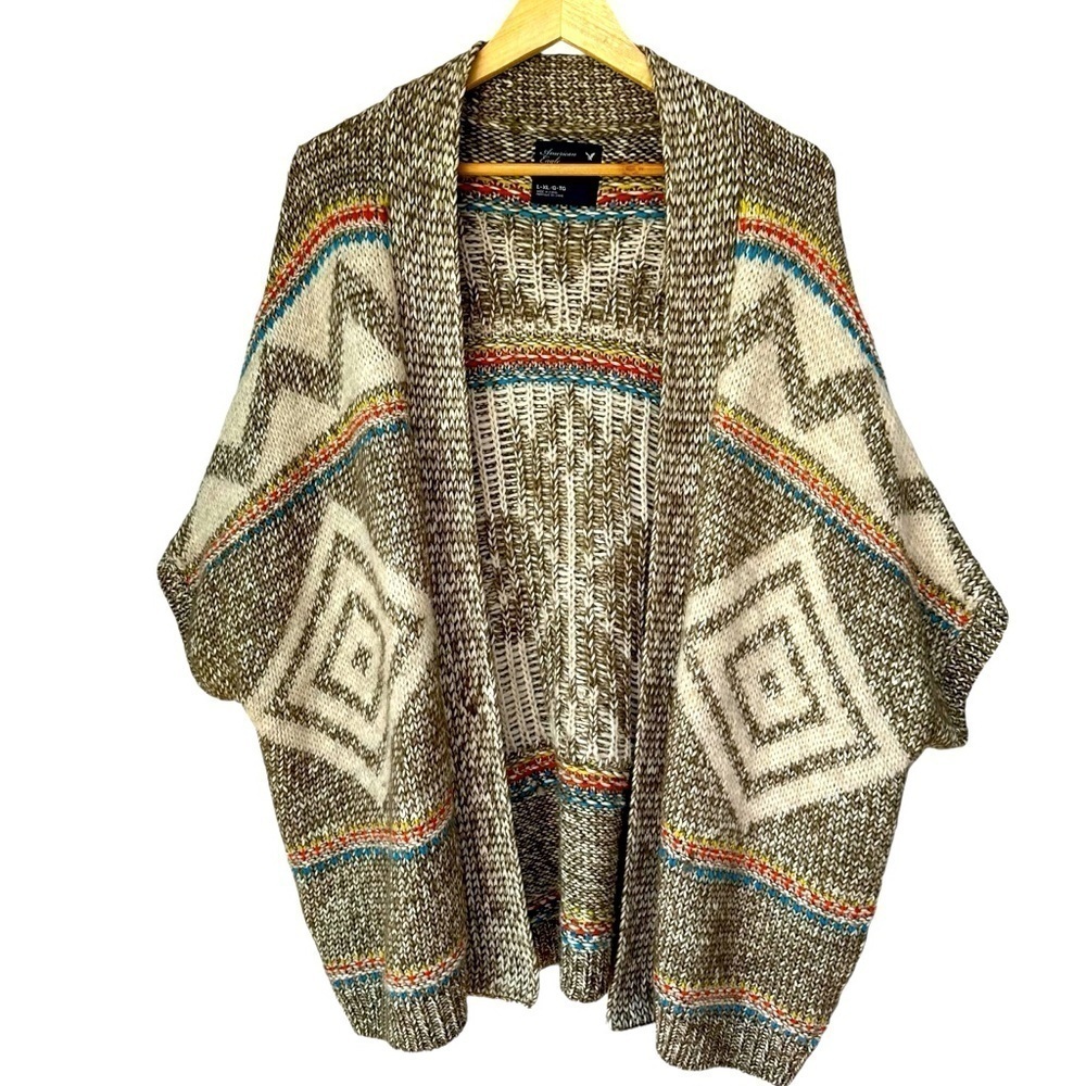 American Eagle Outfitters Cardigan Aztec Sweater, L/XL